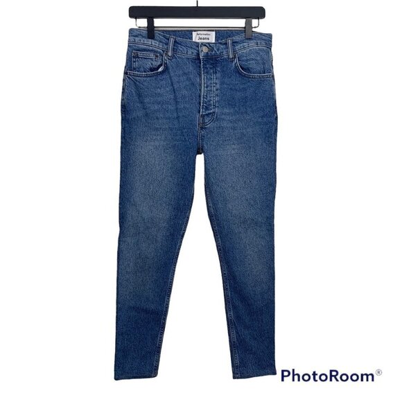 Reformation Cynthia High Rise Straight Leg Jeans Size 28 Blue 5-Button Fly